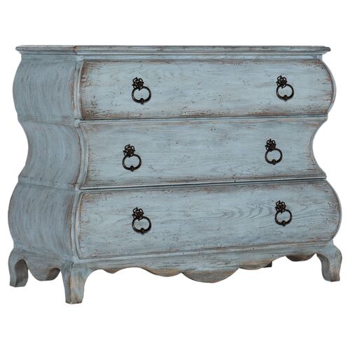 Beaumont 3-Drawer Bachelors Chest, Skylark Blue