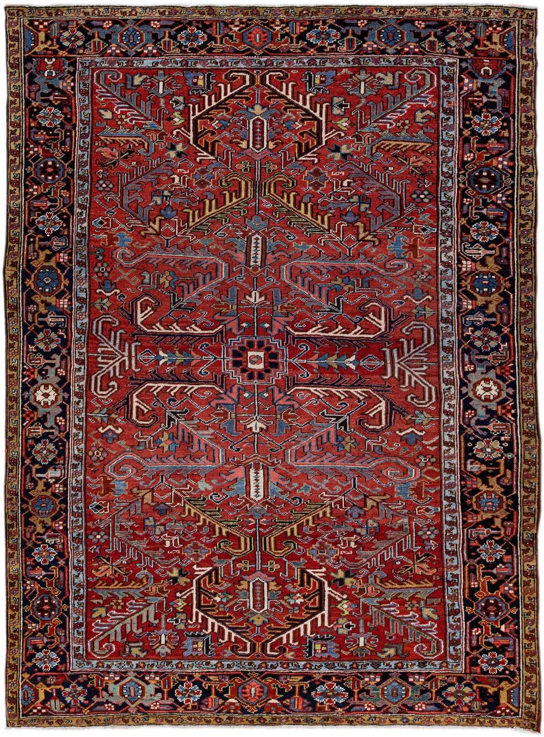 Antique Persian Heriz Rug~P77663513