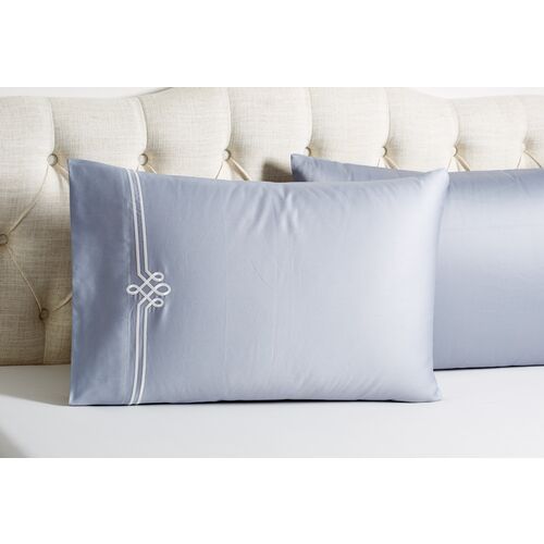 S/2 Loops Pillowcases, Gray/White~P76829311