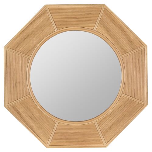 Kira Octagonal Wall Mirror, Natural~P111111800