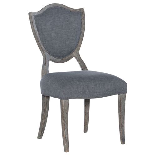 Beaumont Shield Back Side Chair, Slate