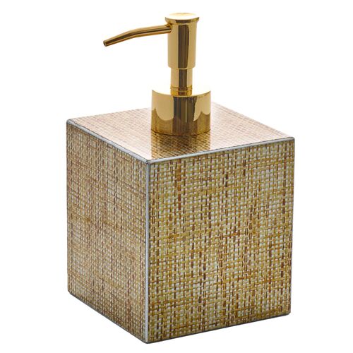 Angkor Soap Dispenser, Brown & Gold