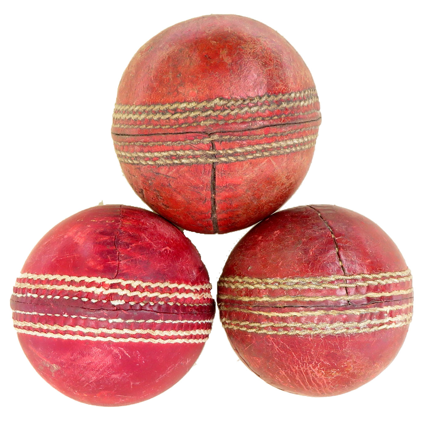 Antique English Leather Cricket Ball S/3