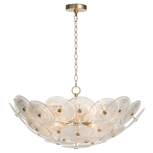 Holly Glass Disc Chandelier