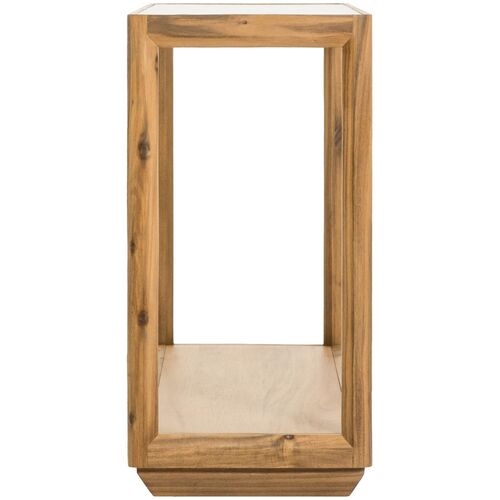 Xylara Acacia/Glass Console Table, Natural
