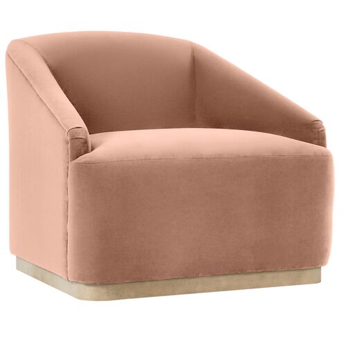 Finch Velvet Swivel Chair