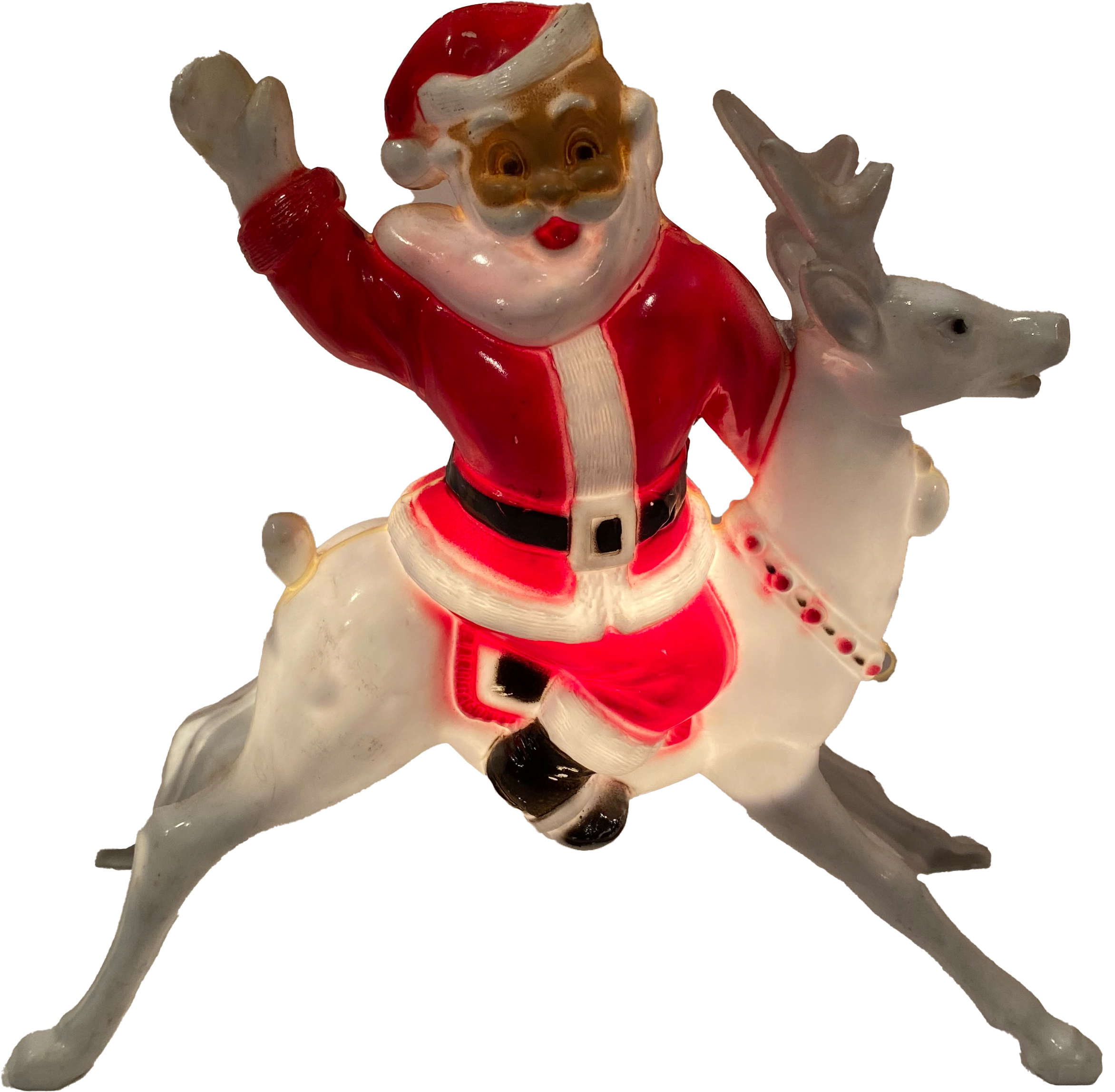 Light Up Santa on Reindeer Decoration~P77633684