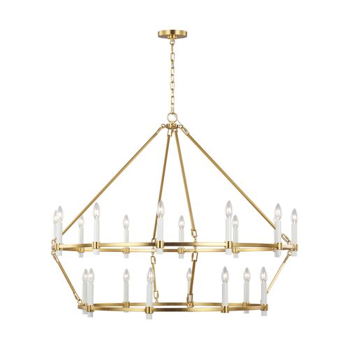 Marston 2 Tier Large Chandelier, Burnished Brass Marston 2 Tier Large Chandelier, Burnished Brass