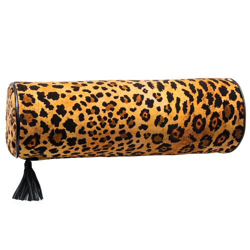 Safari Spot Velvet Bolster Pillow