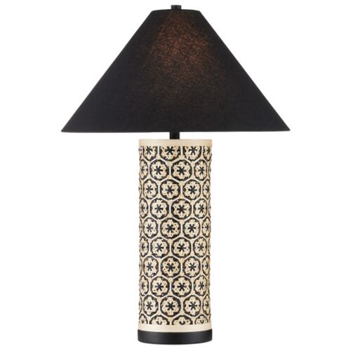 Nebulon Bamboo Table Lamp, Natural/Black