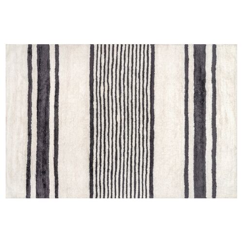 Lauren Liess Striped Wool Machine Washable Area Rug~P111125883