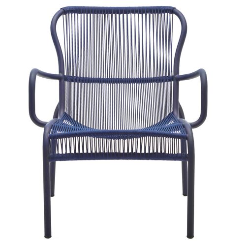 Loop Outdoor Lounge Chair, Indigo~P77641609