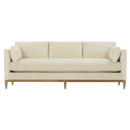 Aveline 92'' Bench Seat Sofa, Bone White Aveline 92'' Bench Seat Sofa, Bone White