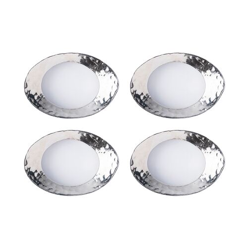S/4 Puro Napkin Rings, Silver