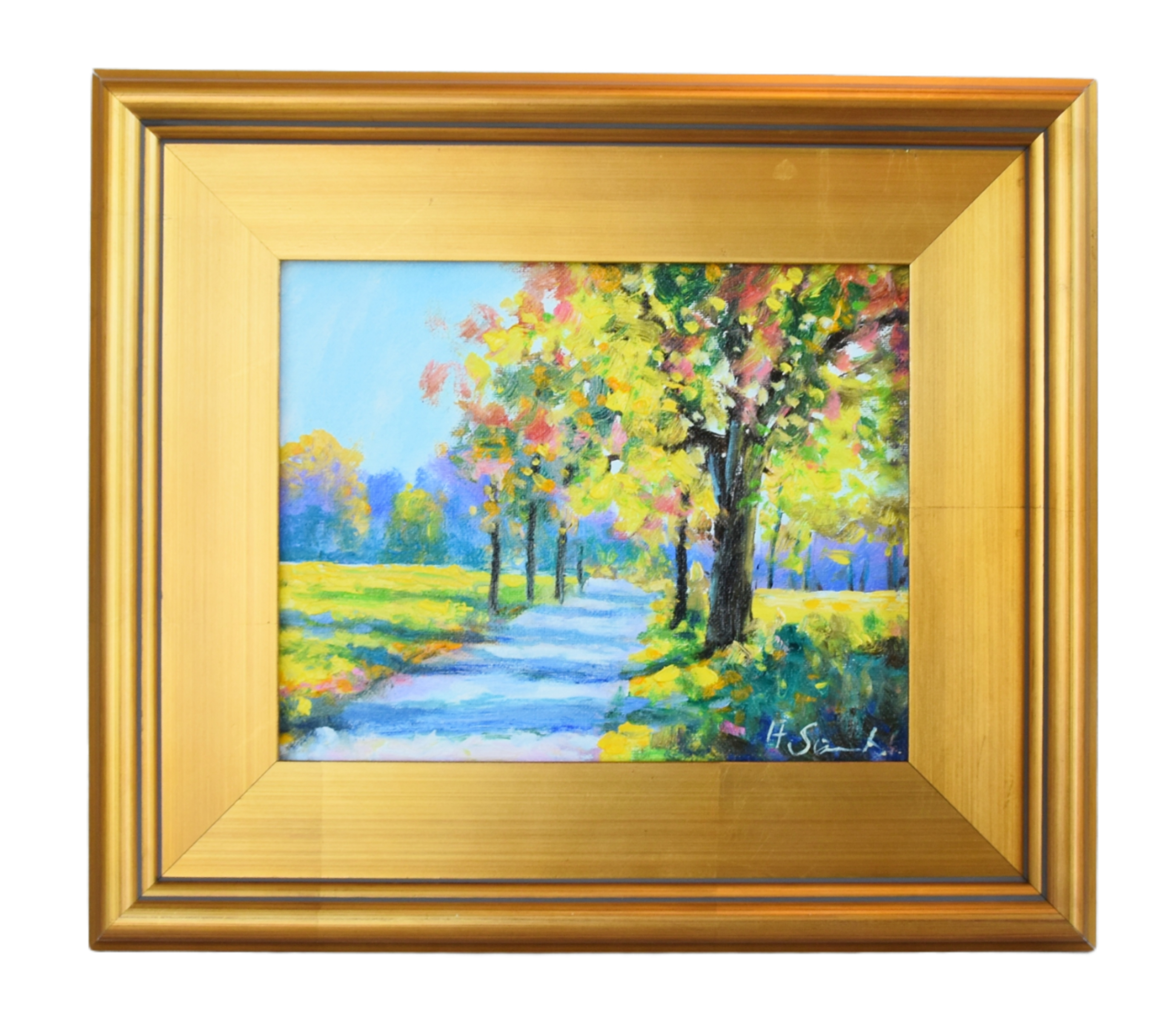 Impressionist Trees Landscape Painting~P77666188