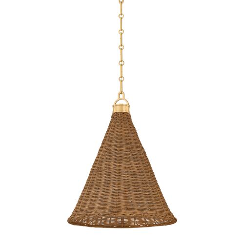 Kensington Pendant, Aged Brass Kensington Pendant, Aged Brass