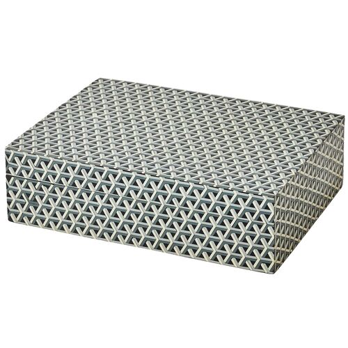 Interwoven Box, Gray Interwoven Box, Gray