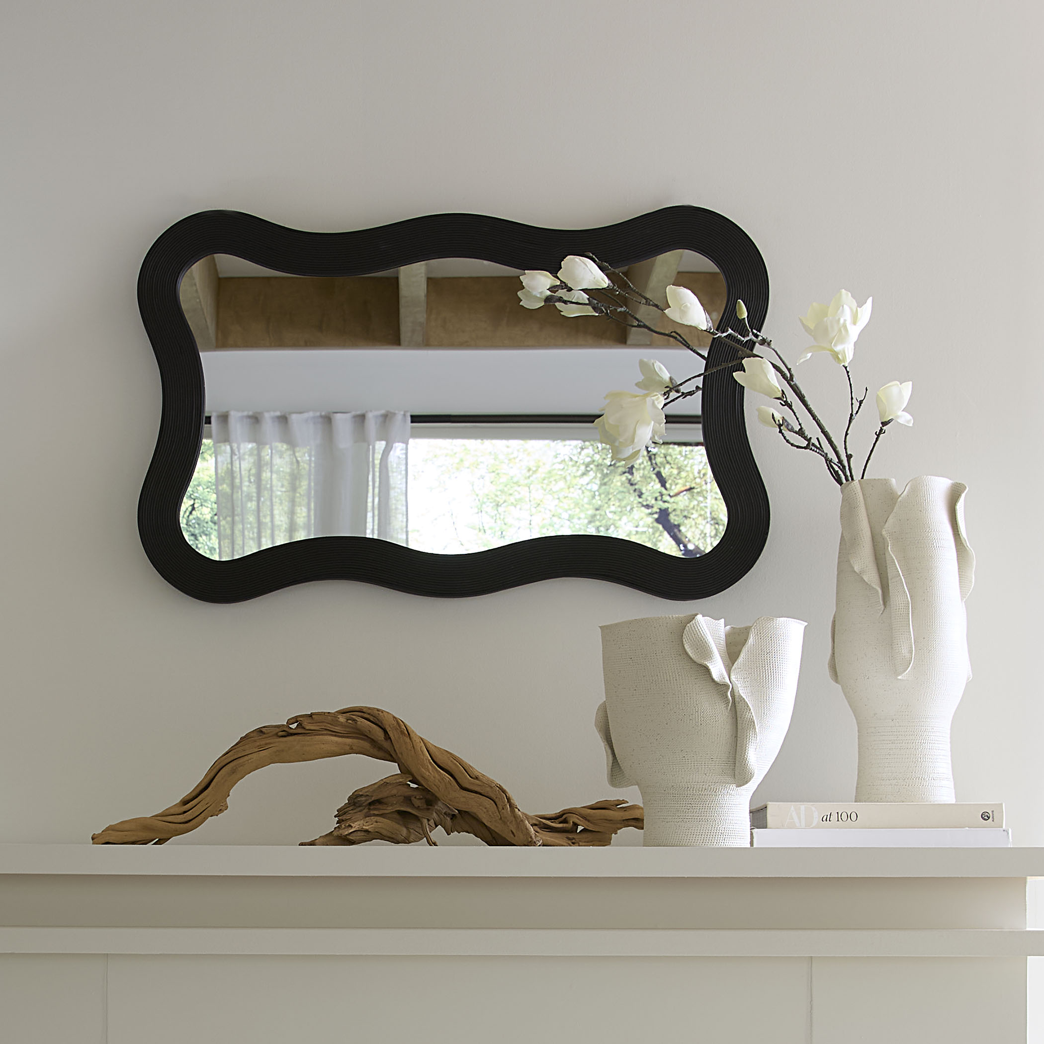 Dali Bamboo Wavy Wall Mirror | One Kings Lane