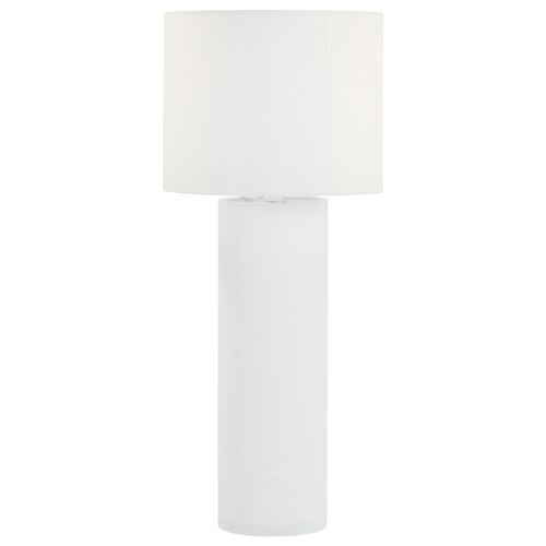 Zane Linen Floor Lamp, Cream