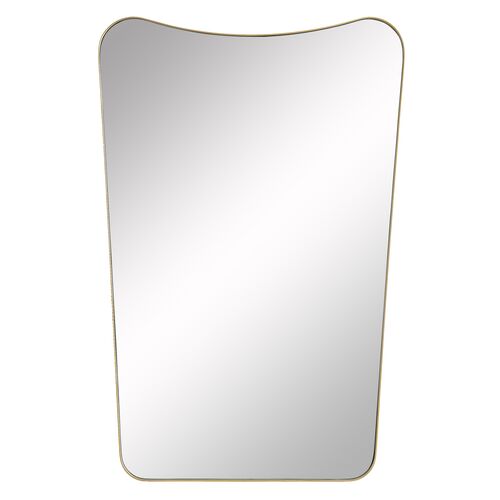 Zeya Reverse Arch Wall Mirror, Gold