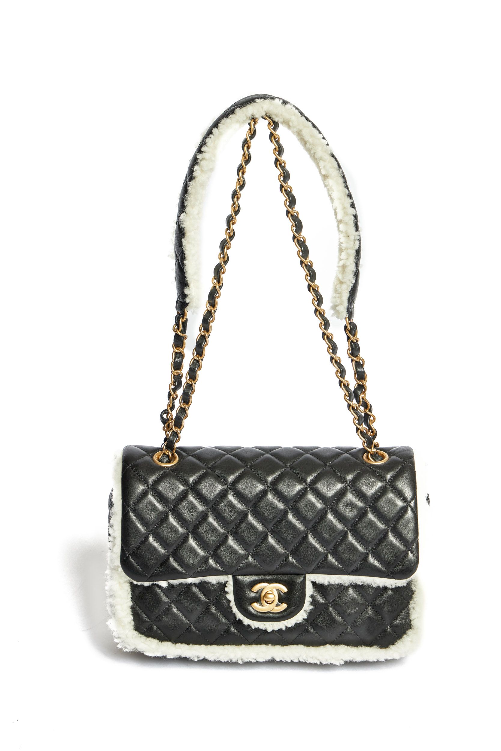 Chanel Large Fur Flap Bag~P77644106