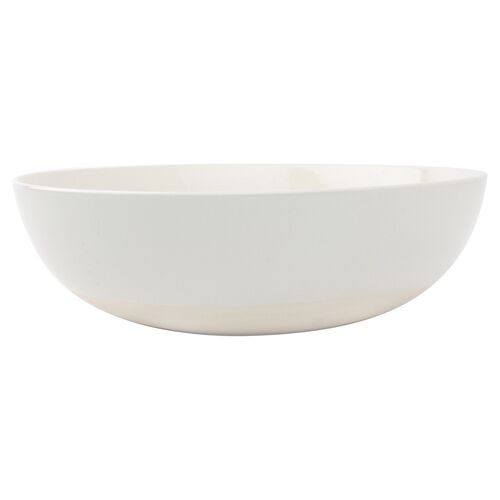 Shell Bisque Round Serving Bowl, White~P77452545