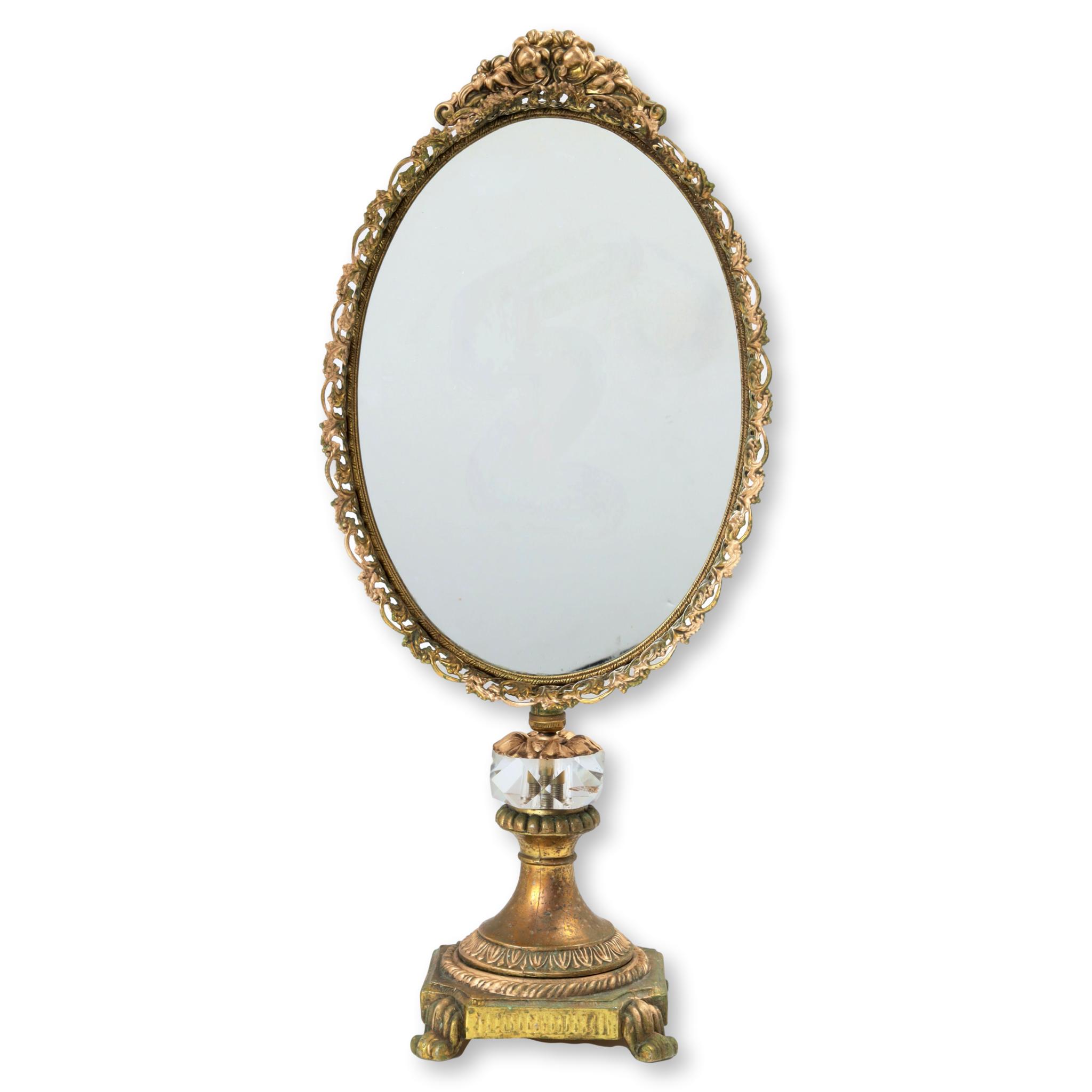 1960s Gilt Swiveling Vanity Mirror~P77651821