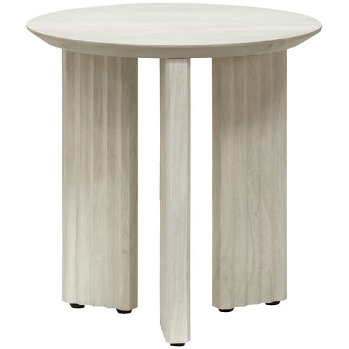 Siona 18" Round Wooden End Table
