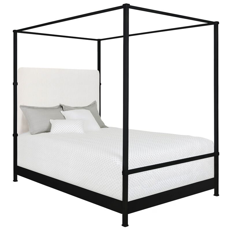 Amalfi Canopy Bed Black Ivory One, King Size Black Canopy Bedroom Sets