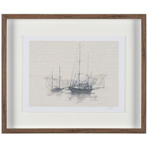 Sailing Days IV 31.5" x 41.5" Framed Painting Sailing Days IV 31.5" x 41.5" Framed Painting