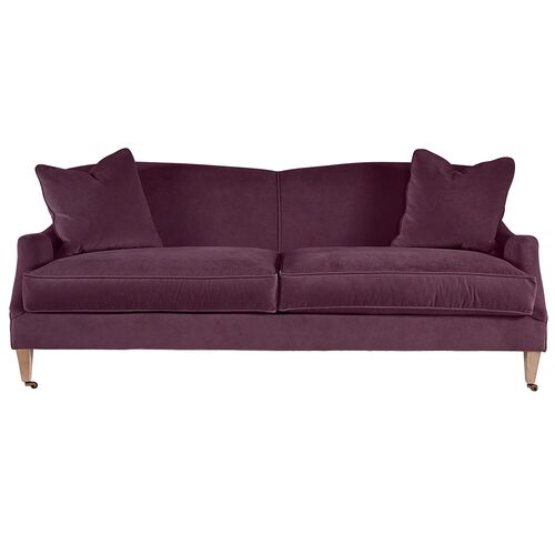 Elodie Velvet Curved Back Sofa
