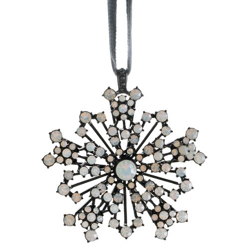 Snowflake Ornament, Black/Opal~P77505609