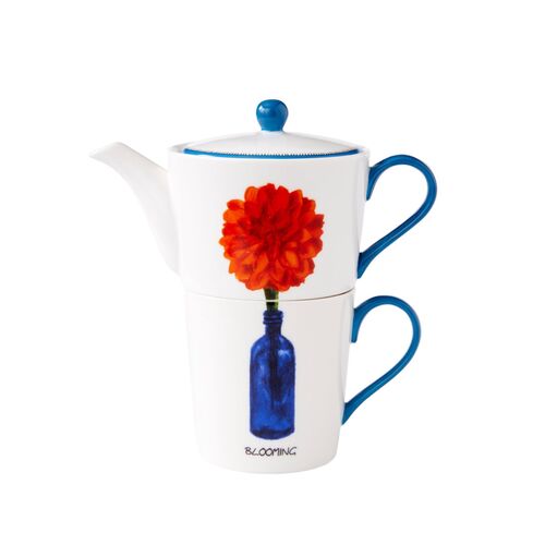 Doodles Tea For One, White