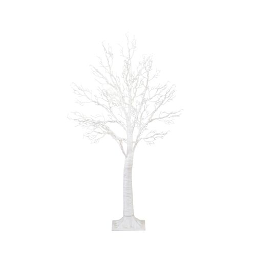 4ft. Pre-Lit Artificial White Twig Tree 