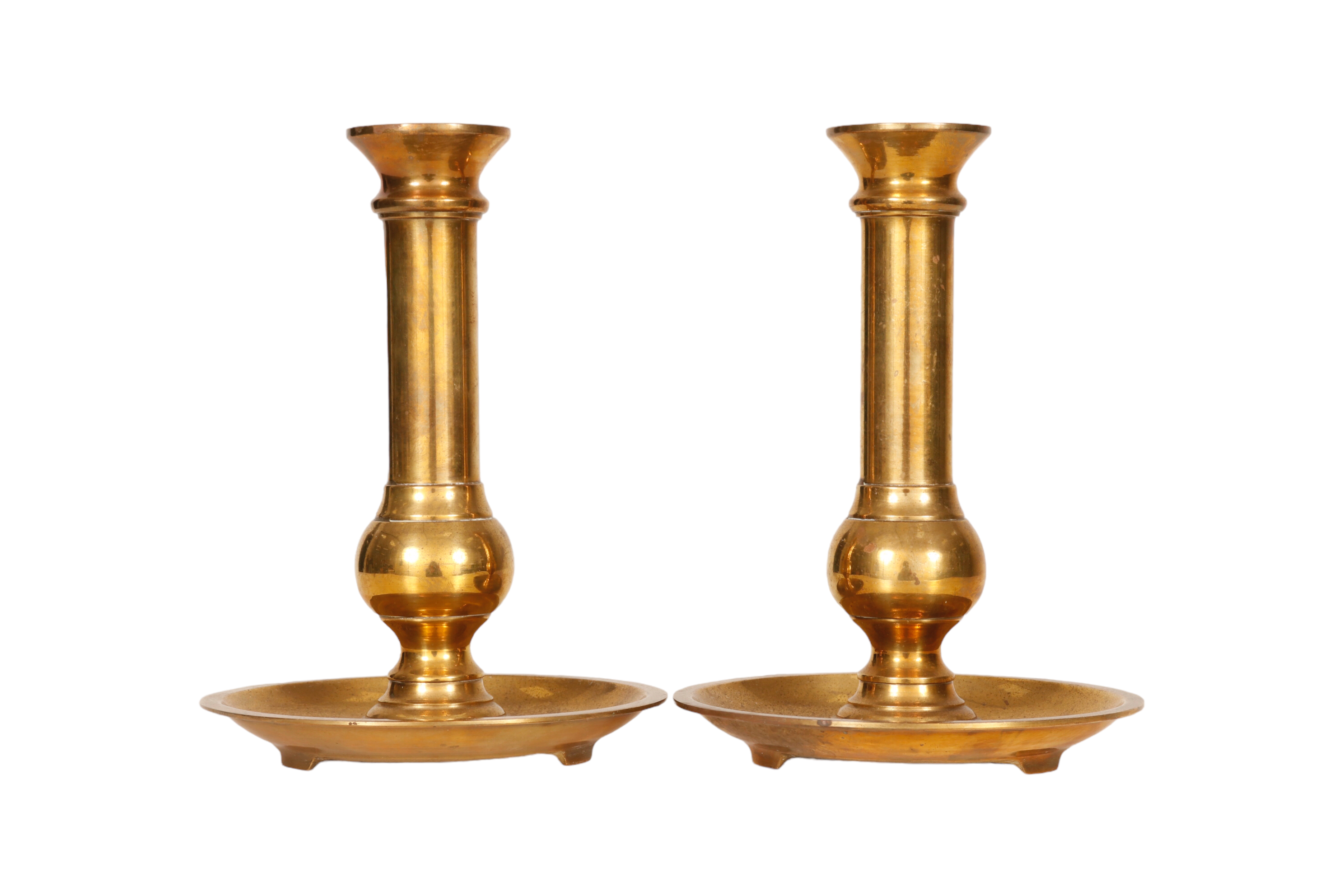Neiman Marcus Brass Candlesticks, a Pair~P77686862