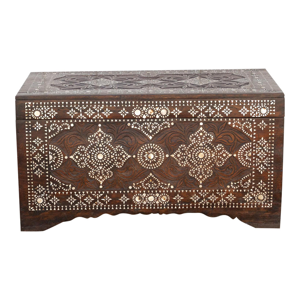 Finely Carved Mother of Pearl Chest~P77677981