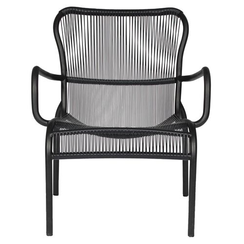 Loop Outdoor Lounge Chair, Black~P77641584