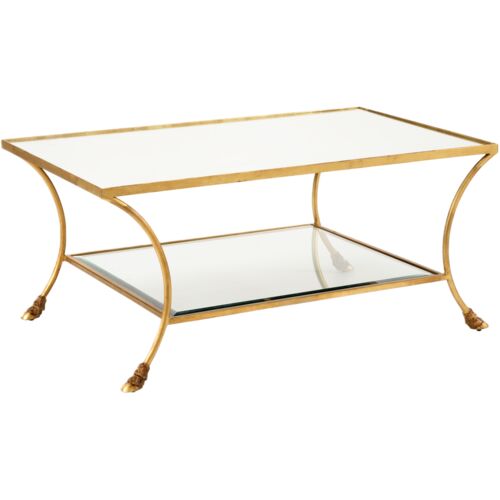 Kendal Iron Coffee Table, Gold