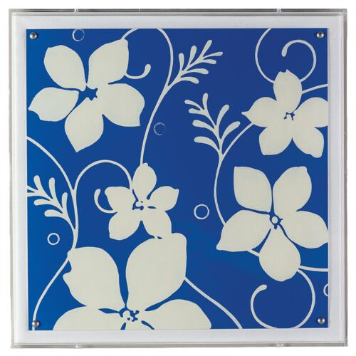 Cream Flowers Print, 20" x 20"