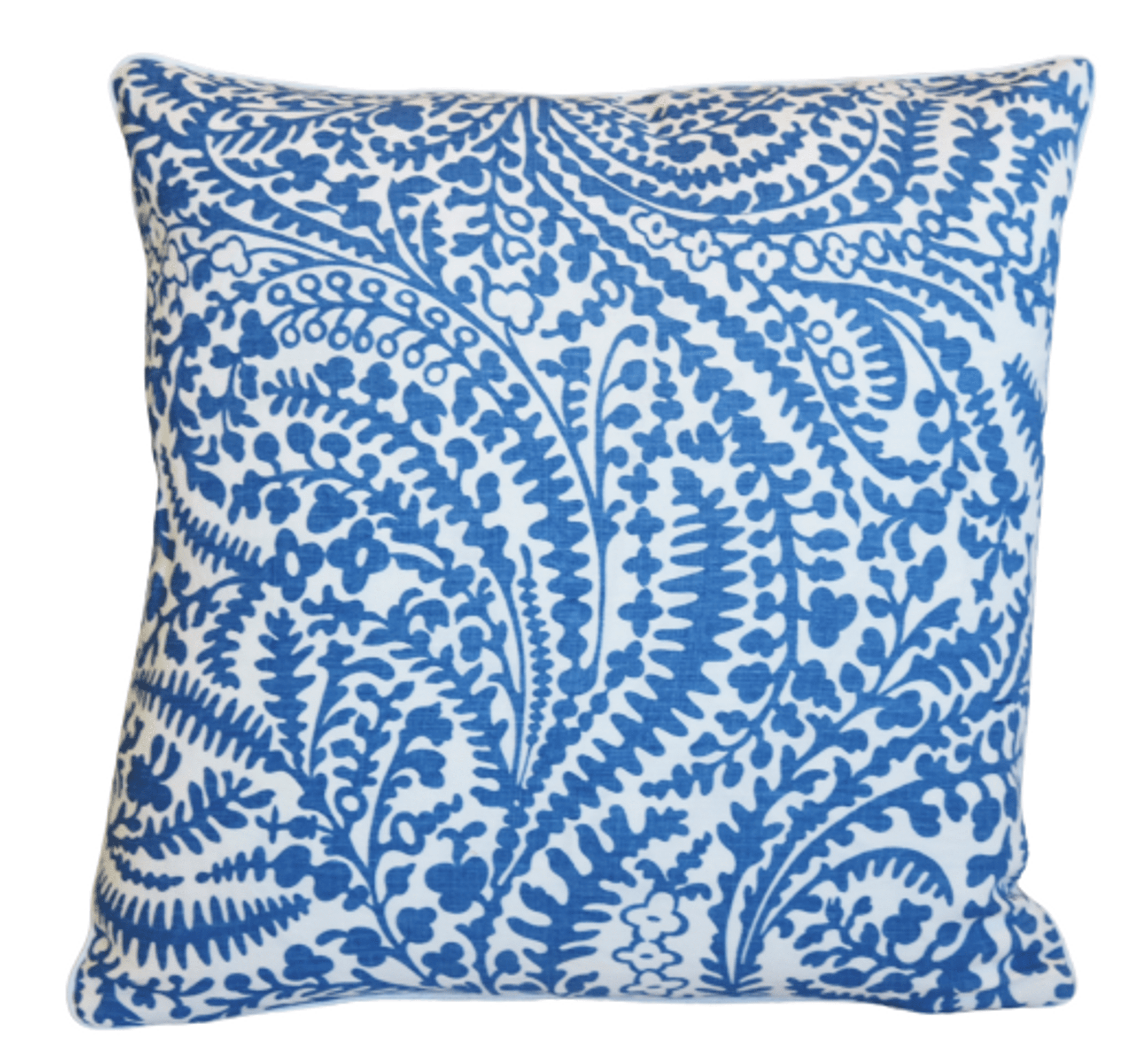 Raoul Blue & White Acadia Floral Pillow~P77677751