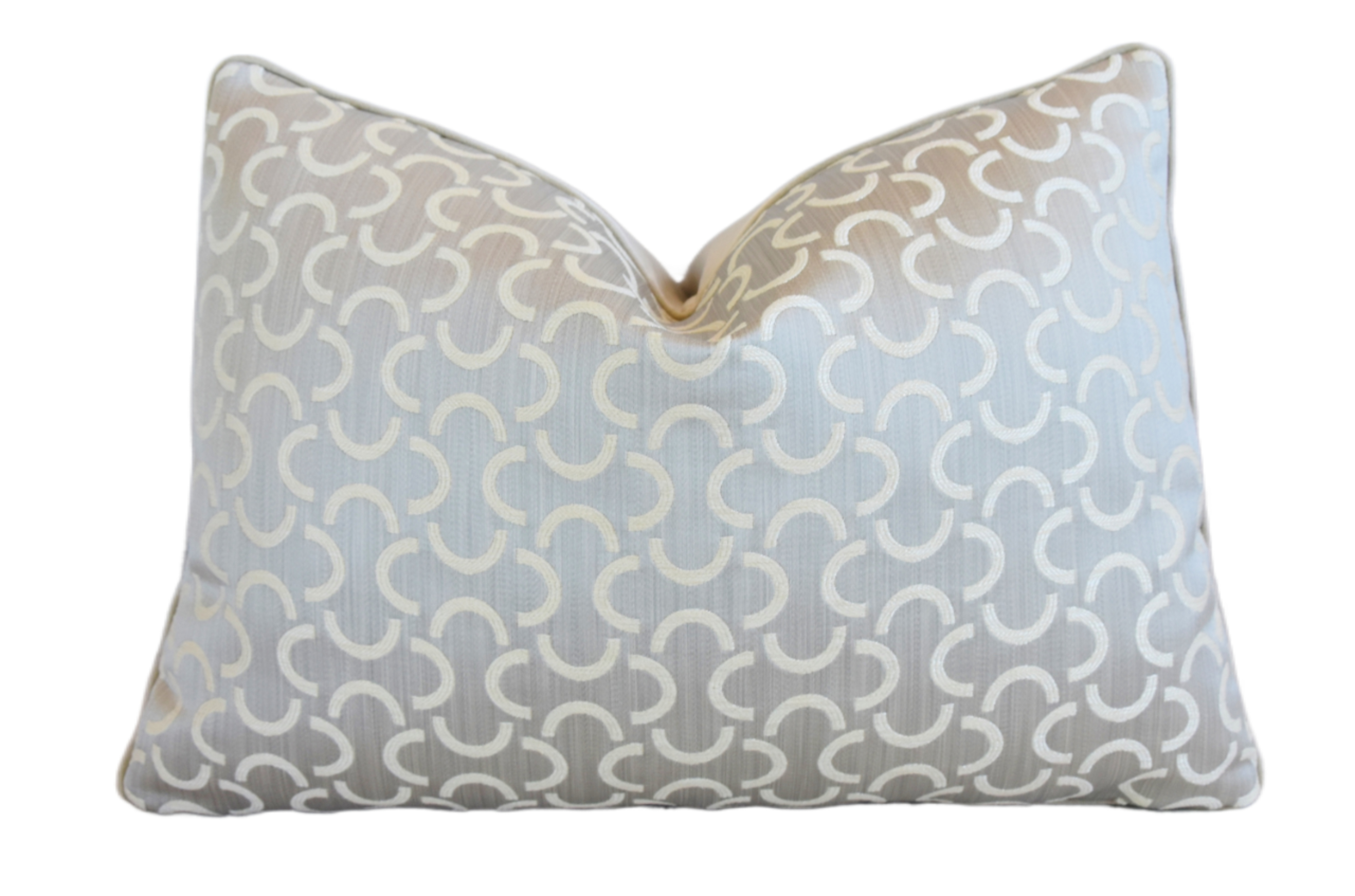 Geometric Modern Jacquard Mélange Pillow~P77666076