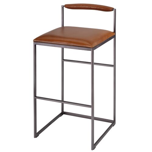 Bradbury Leather Bar Stool Bradbury Leather Bar Stool