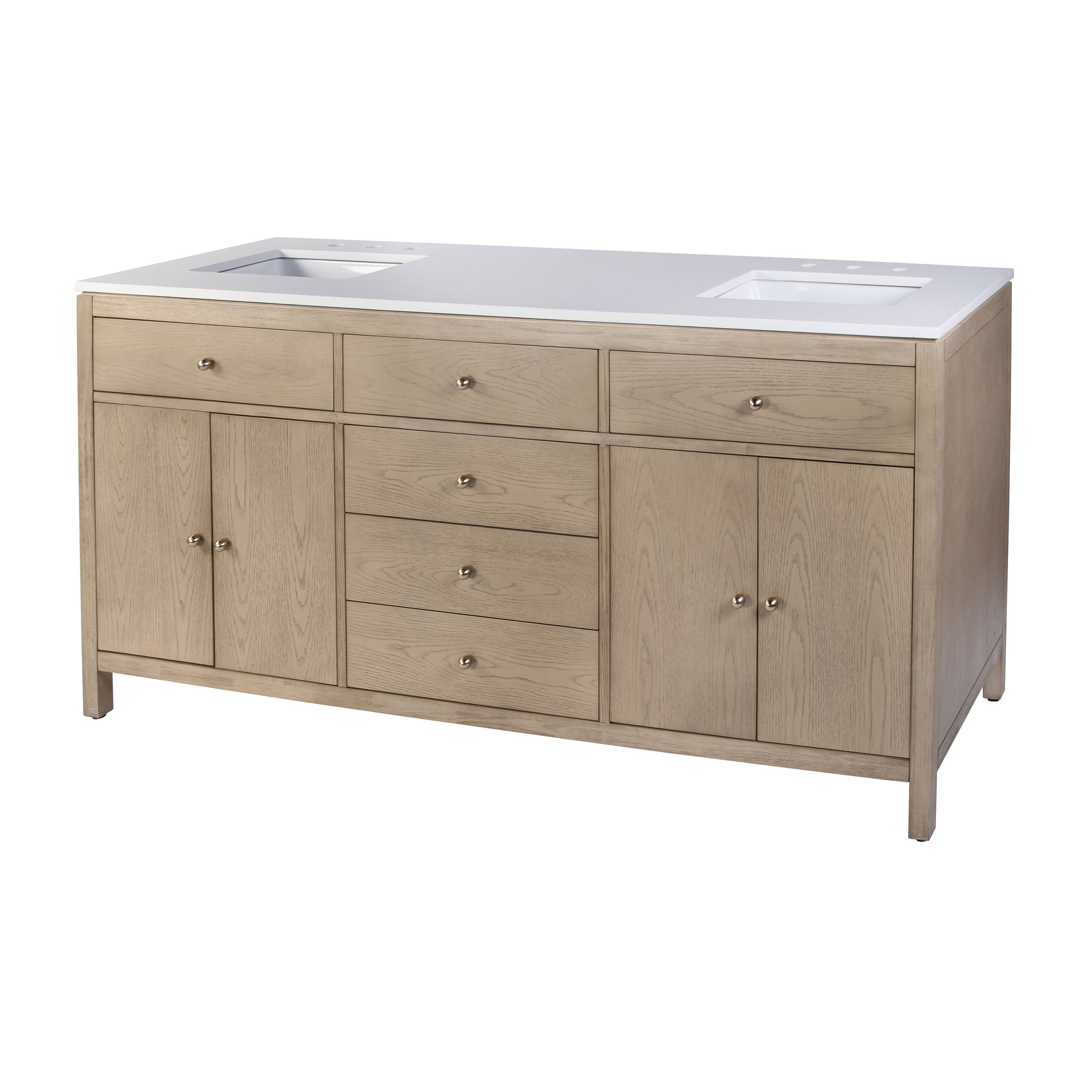 Charlie 72" Quartz Top Double Sink 4-Drawer Bathroom Vanity Set Charlie 72" Quartz Top Double Sink 4-Drawer Bathroom Vanity Set