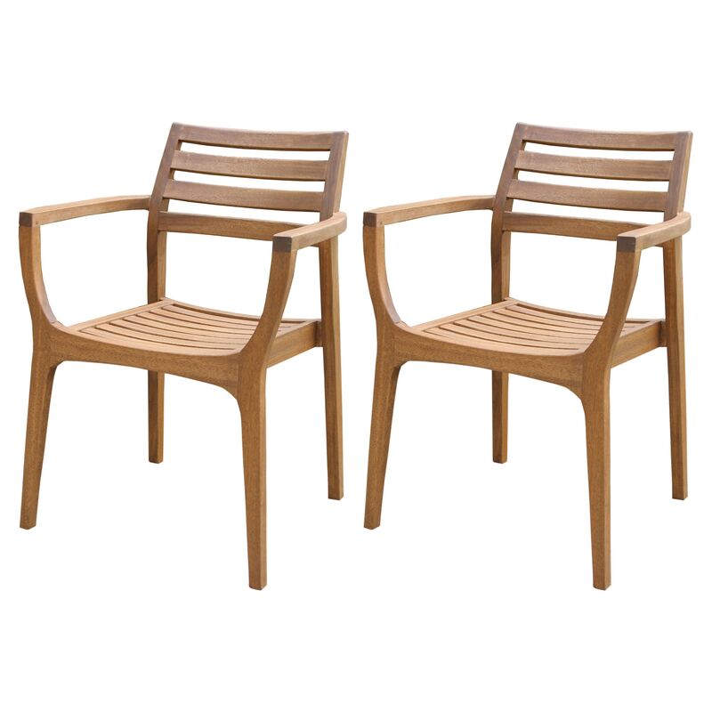 S 4 Danish Stacking Chairs Brown One Kings Lane   Product Main Product KLS10048 Image 1 