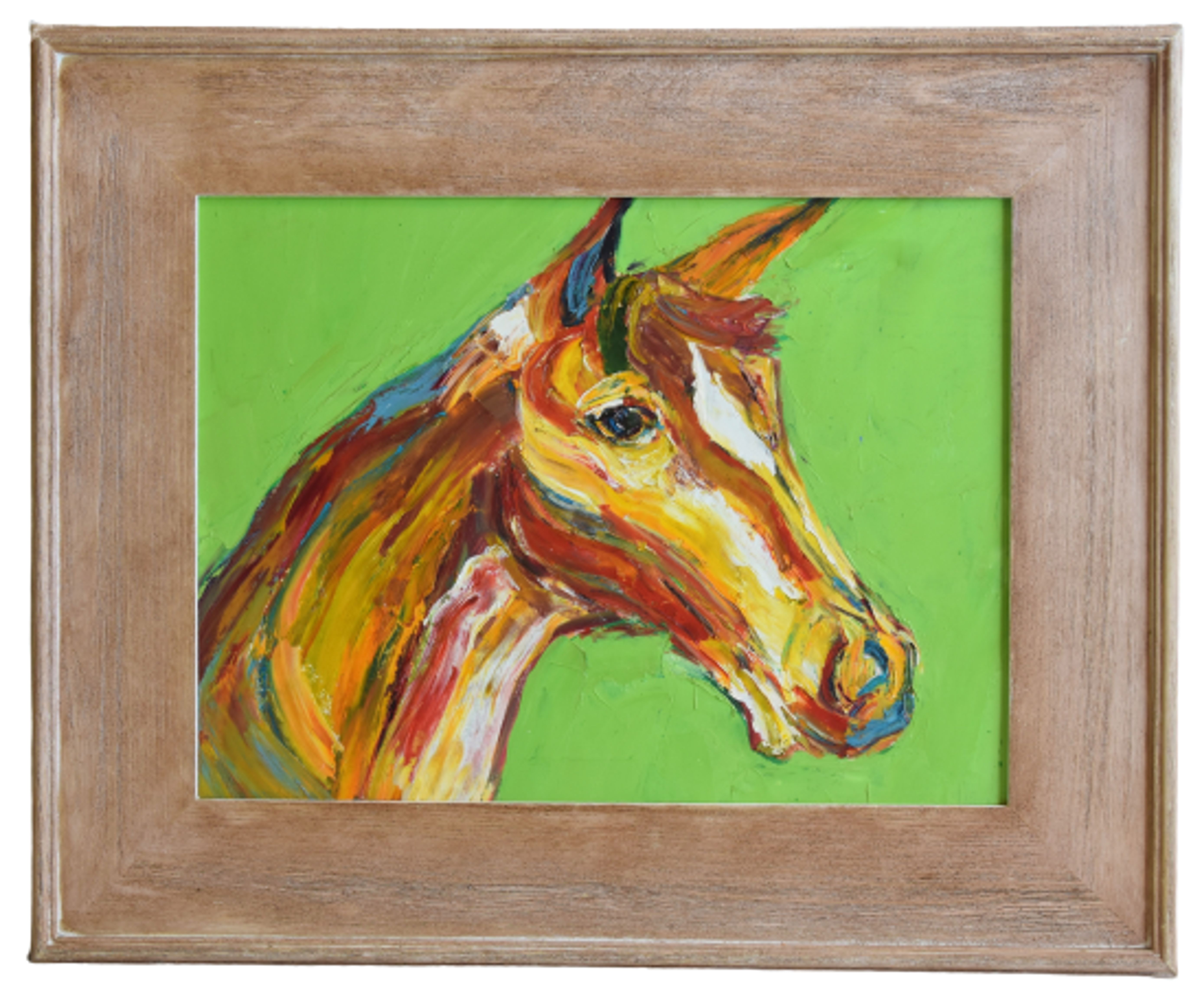 Original Vibrant Abstract Horse Portrait~P77644540
