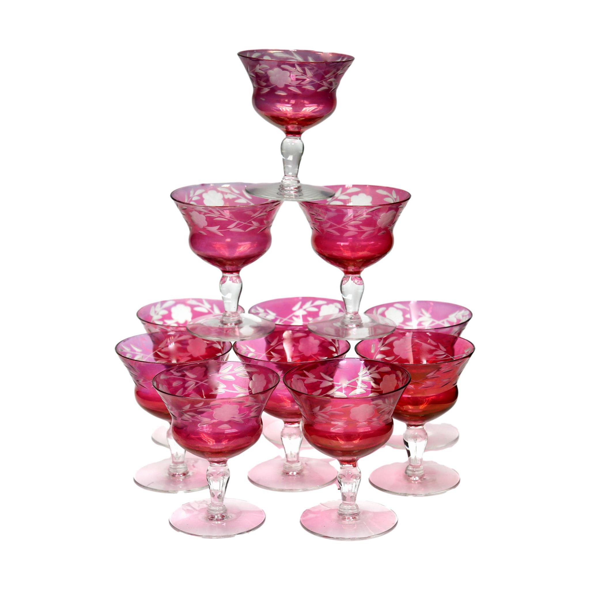 1920s Bohemian Cocktail Coupes, S/11~P77608123