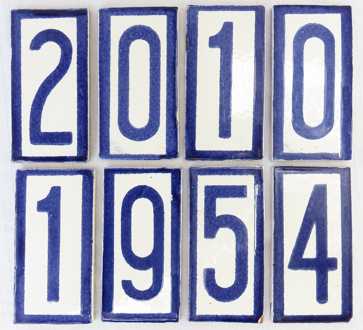 European Style Blue & White Tiles S/8~P77755109