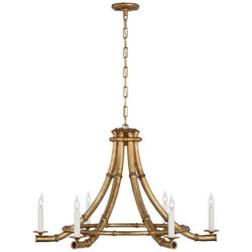 Alana 39" Bamboo Chandelier