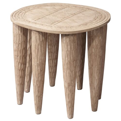 Naga Mango Wood Side Table/Stool