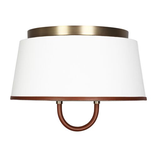Katie Medium Flush Mount, Time Worn Brass